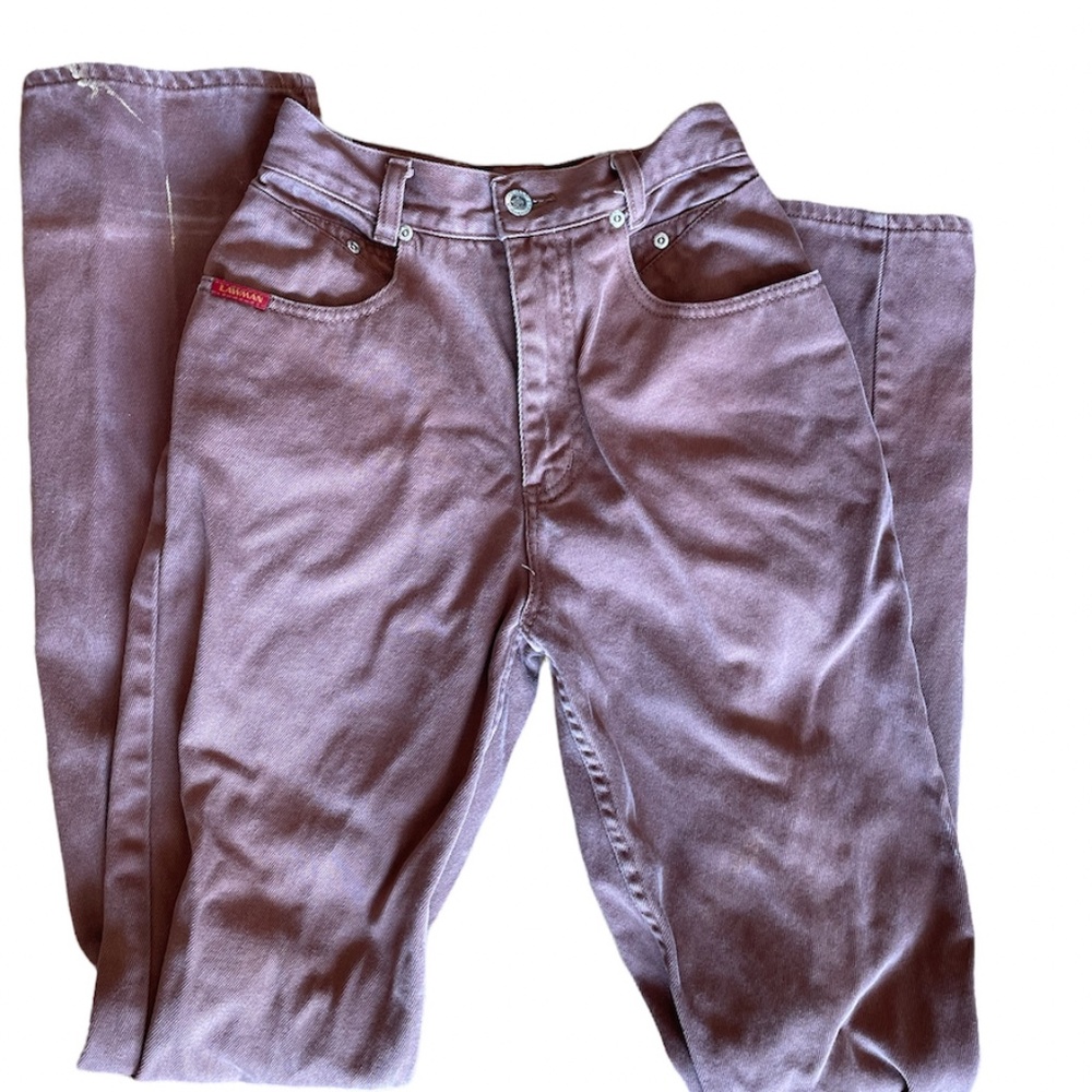 SOLD Lawman Western Brown Denim High Rise Slim Fit Jeans (size 25/26)